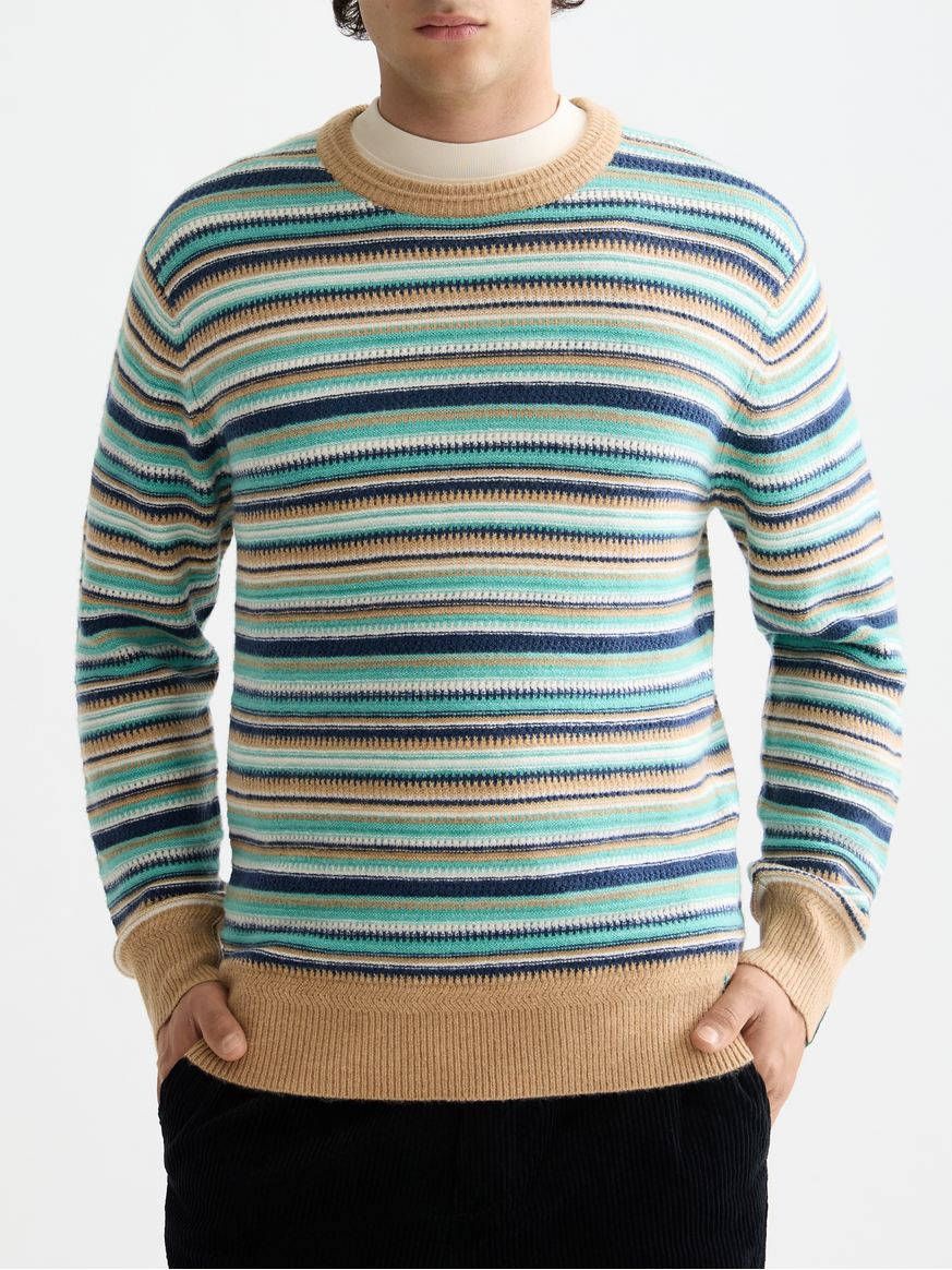 striped pullover knit