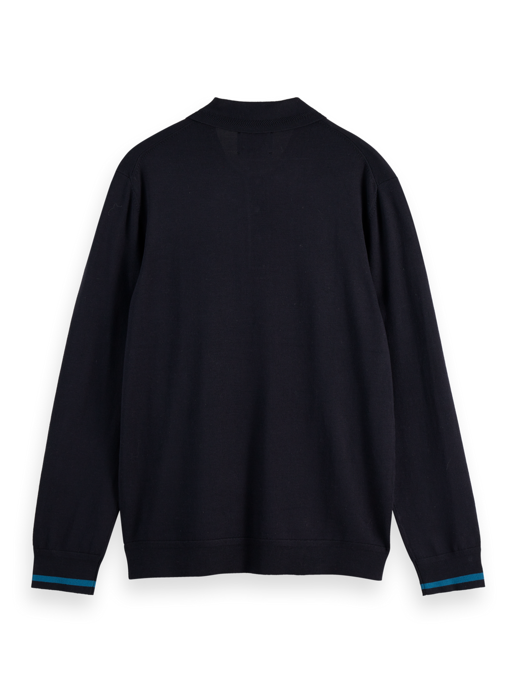 Knitted Long Sleeve Polo