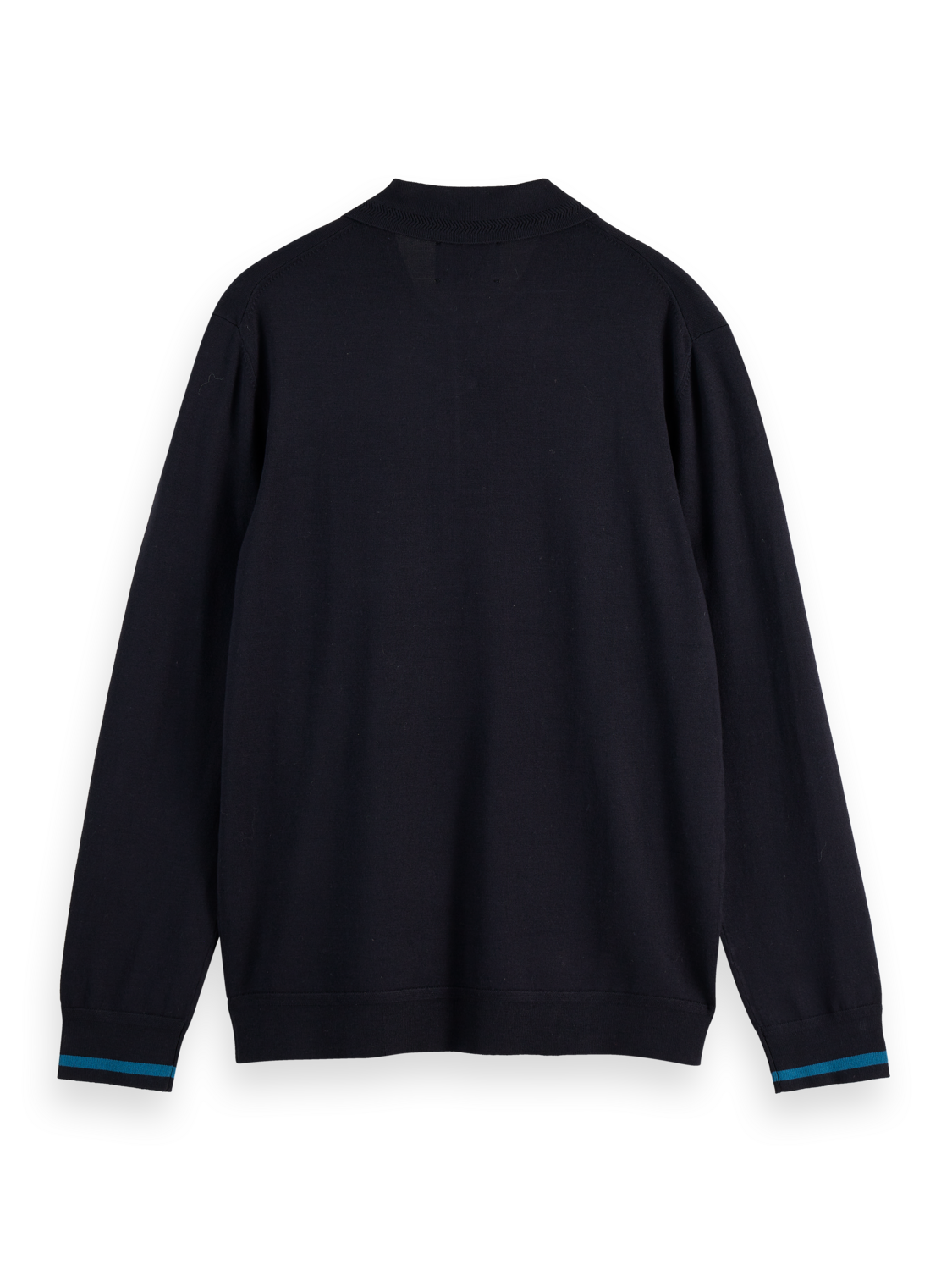 Knitted Long Sleeve Polo