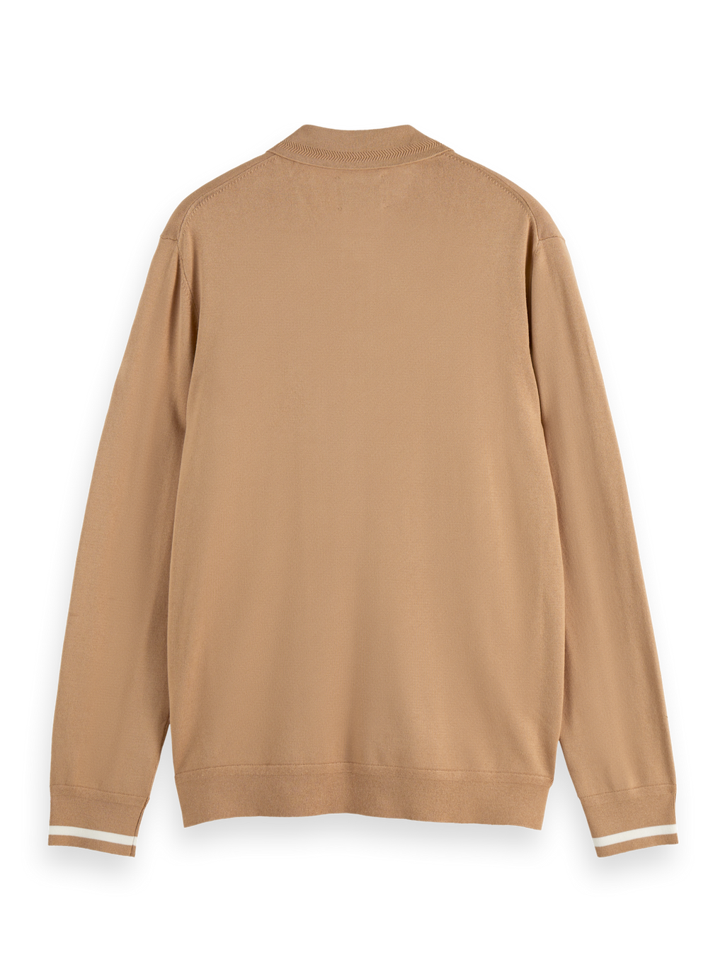 Knitted Long Sleeve Polo