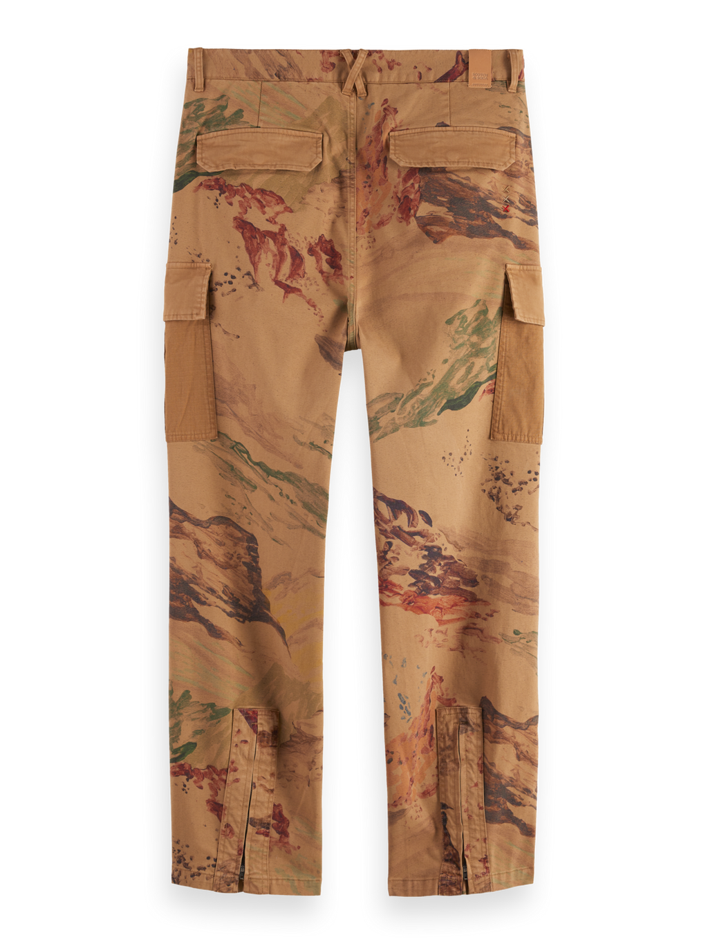 Harper Printed loose tapered cargo pants