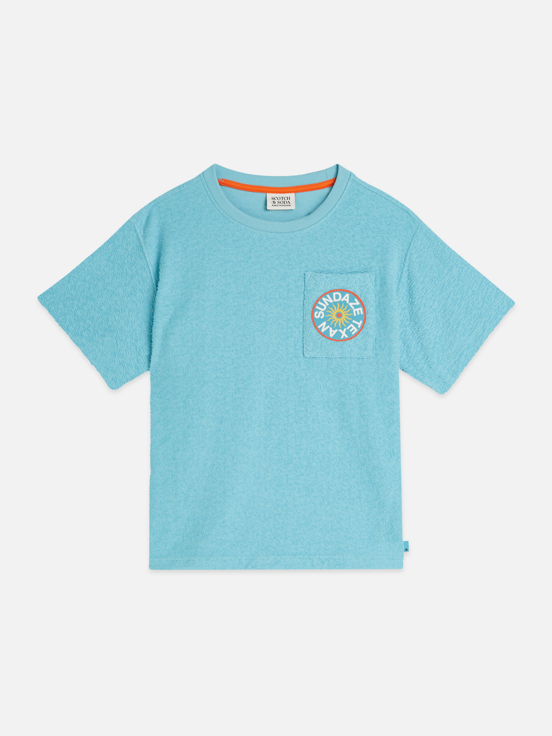 Boys Jacquard towelling relaxed T-shirt