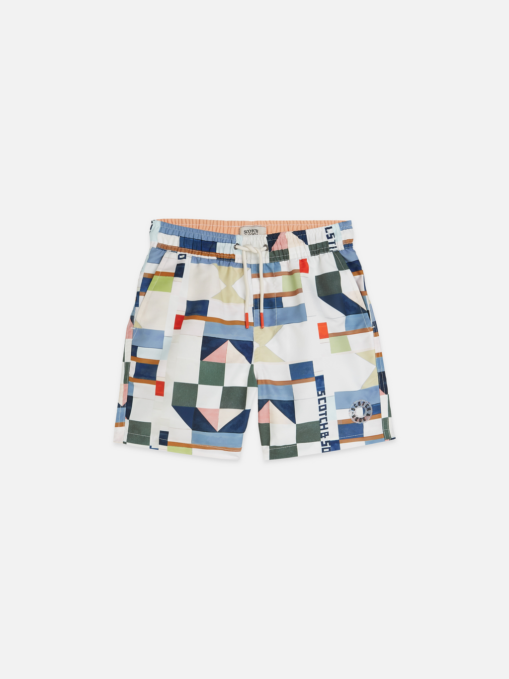 Boys Printed mid-length swim shorts