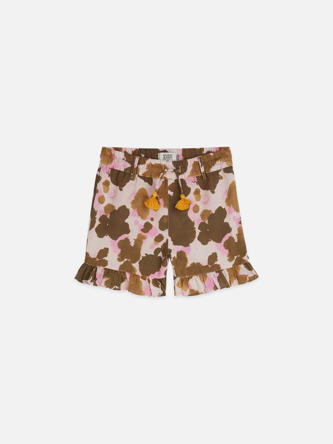 Girls Printed linen shorts