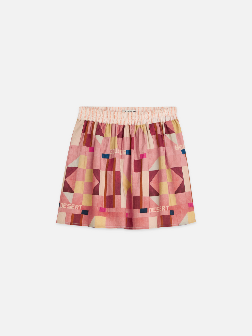 Girls Printed seersucker skirt