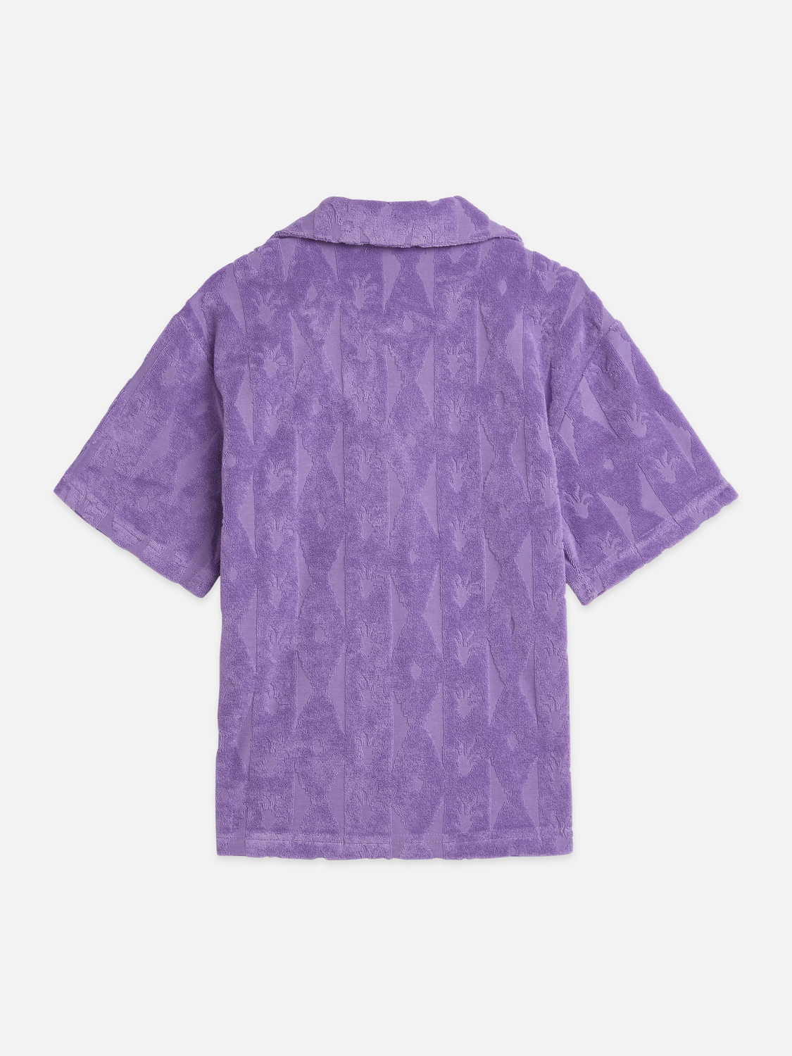 Girls jacquard towelling short sleeve shirt