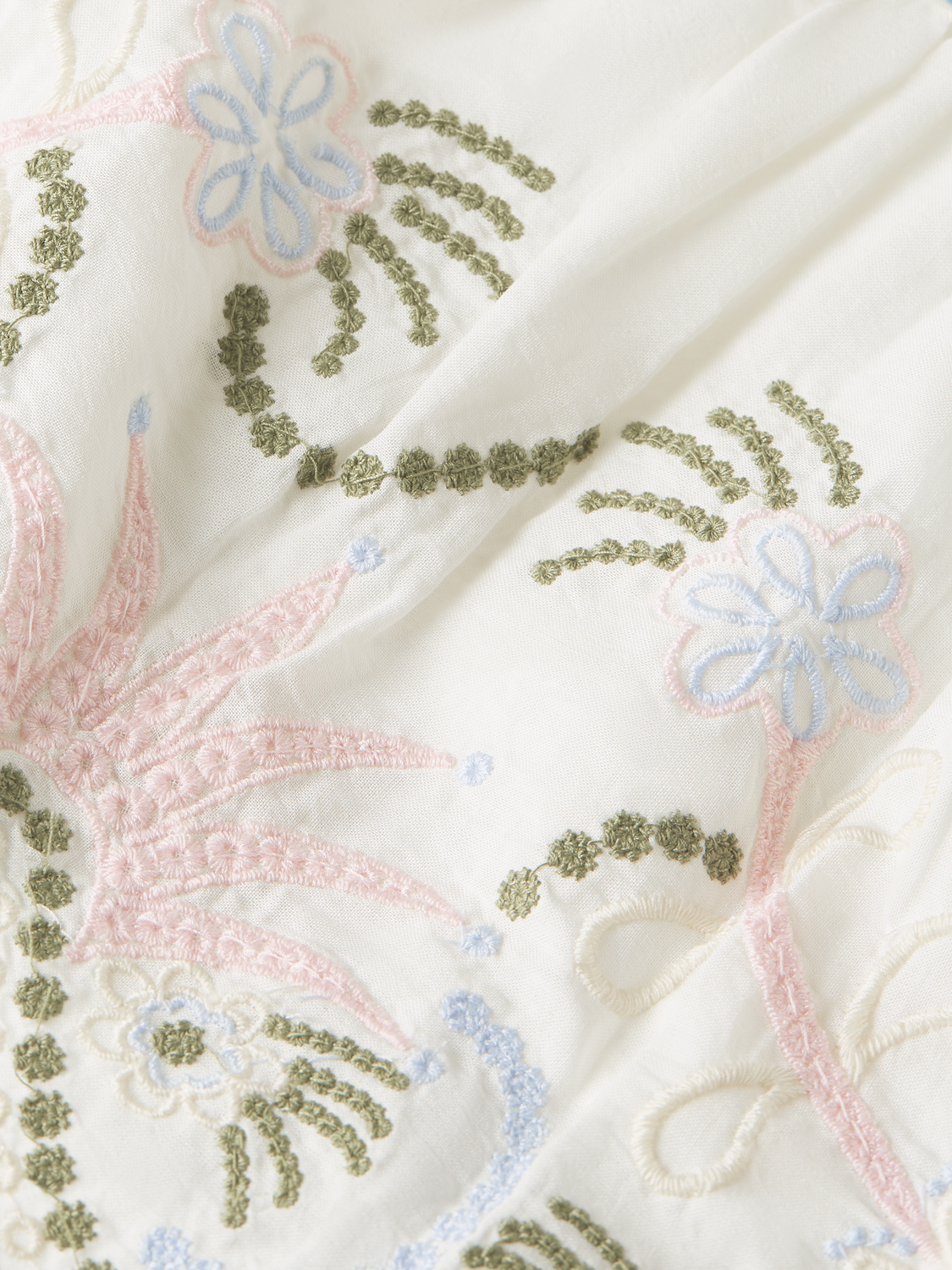 Girls Embroidered cotton skirt