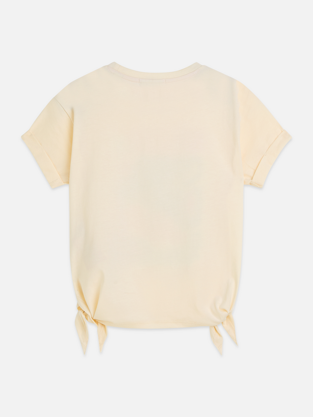 Girls artwork relaxed knotted T-shirt