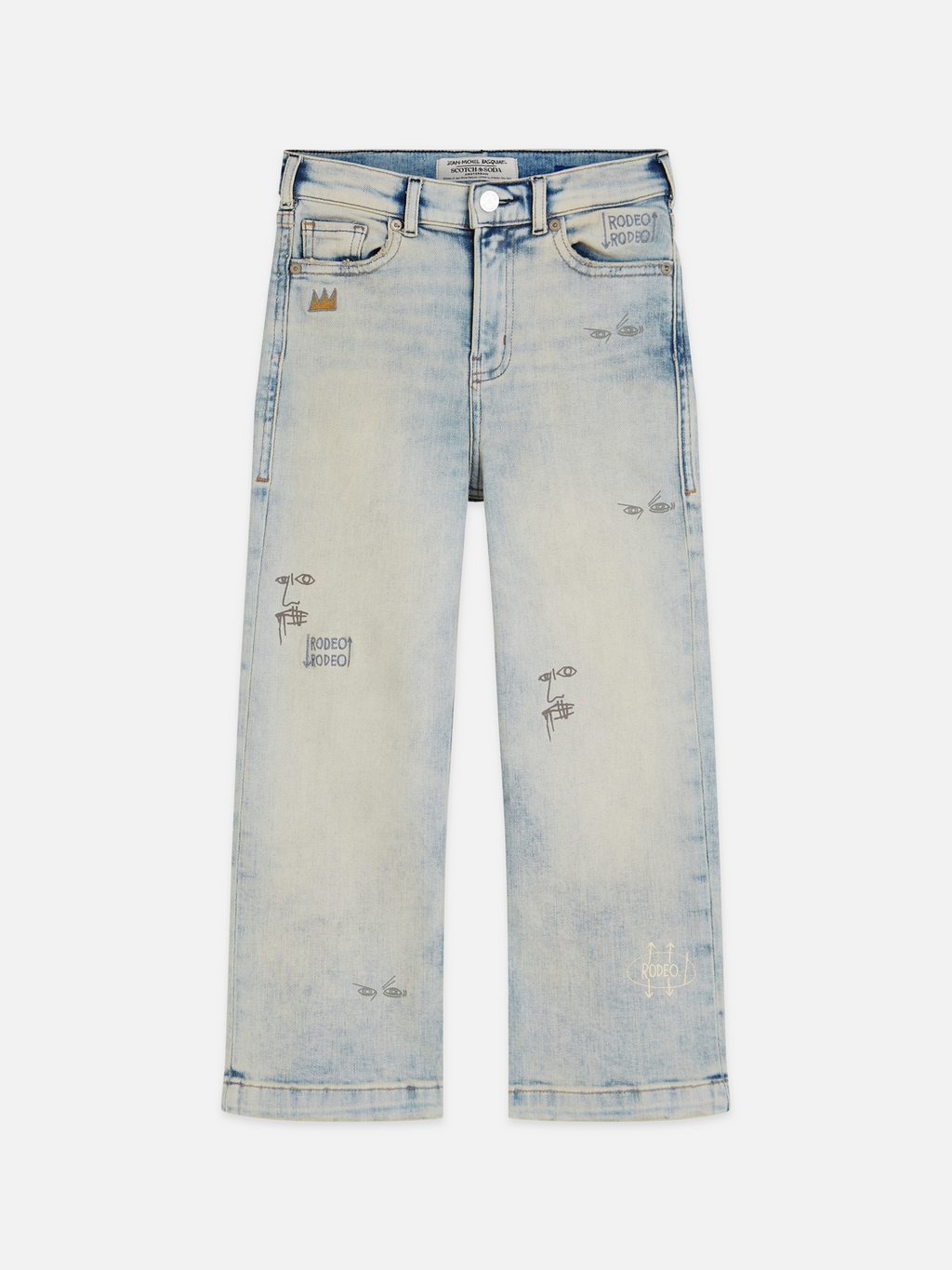Scotch & Soda x Basquiat Girls' The Deep Loose Denim