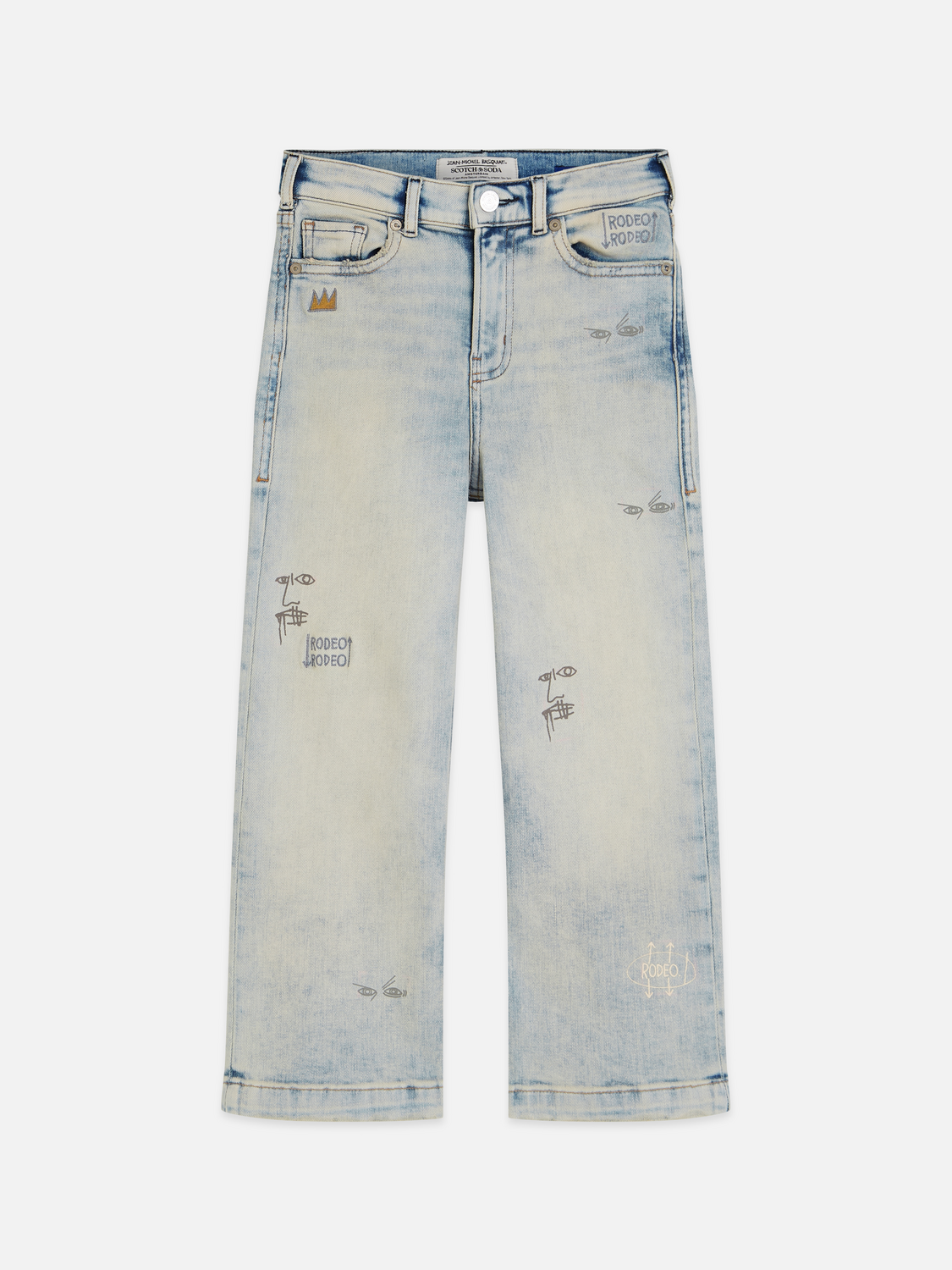 Scotch & Soda x Basquiat Girls' The Deep Loose Denim
