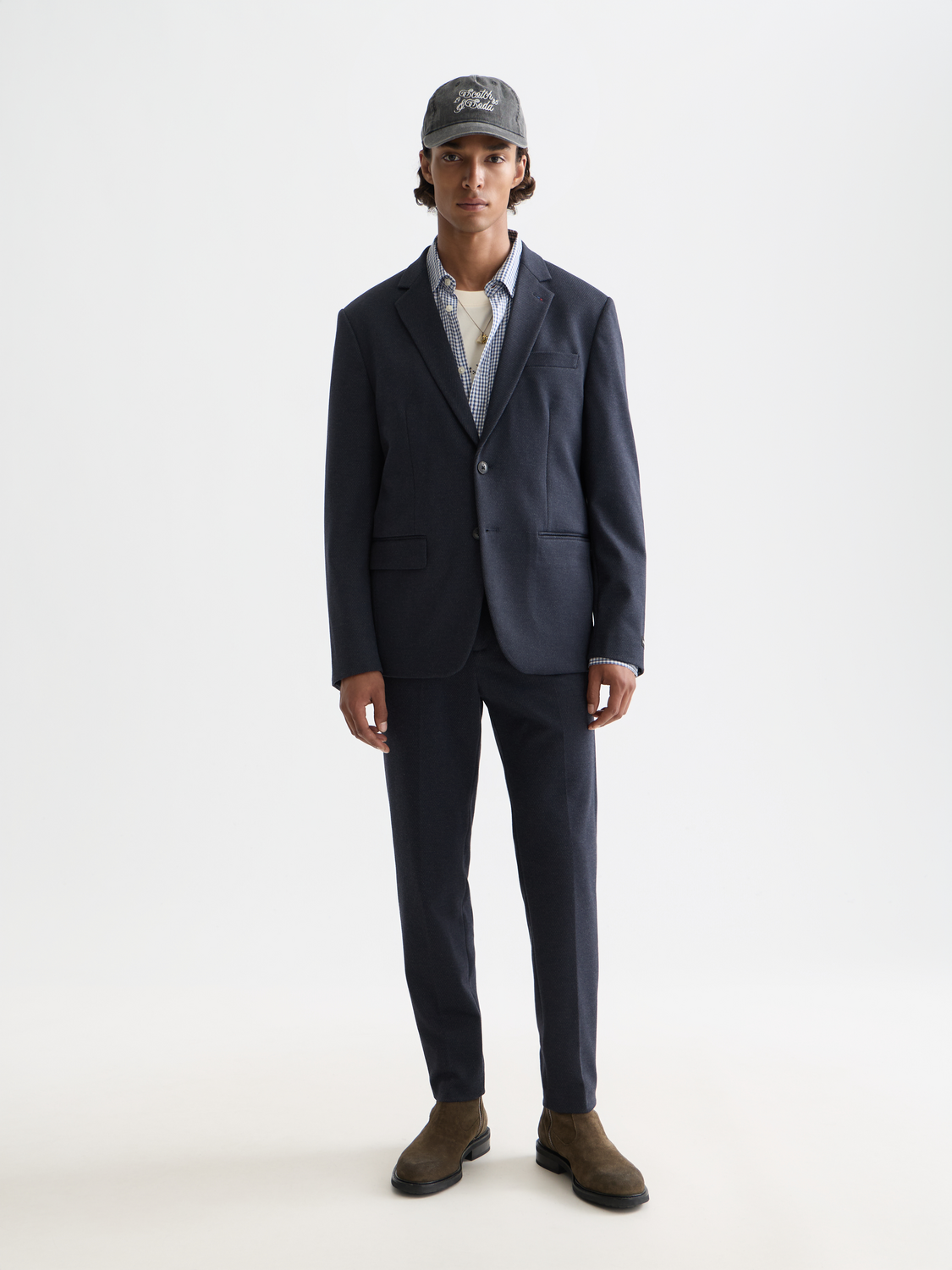 Finch tailored jersey yarn-dyed tapered jogger