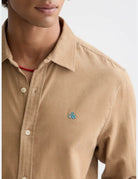 Lightweight Corduroy Regular-fit Shirt detail shot of fabric and craftsmanship by Scotch & Soda