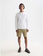 Chest Logo Regular-fit  Long-sleeved T-shirt front view showing fit and finish by Scotch & Soda