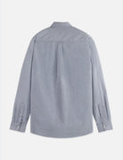 Seasonal Core Solid Oxford Regular-fit Shirt flat lay showing product details by Scotch & Soda