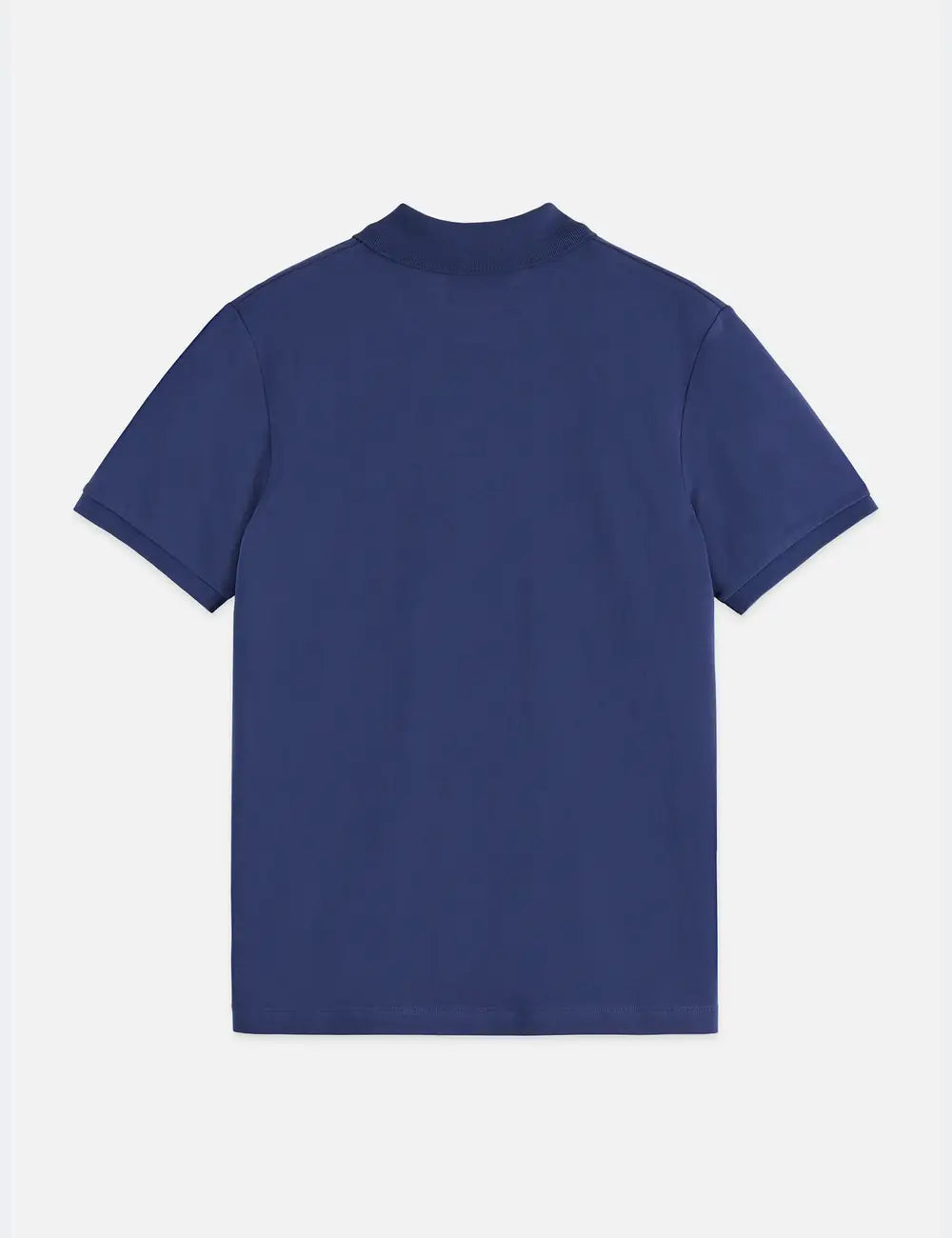 Seasonal Core Pique Chest Logo Polo flat lay showing product details by Scotch & Soda