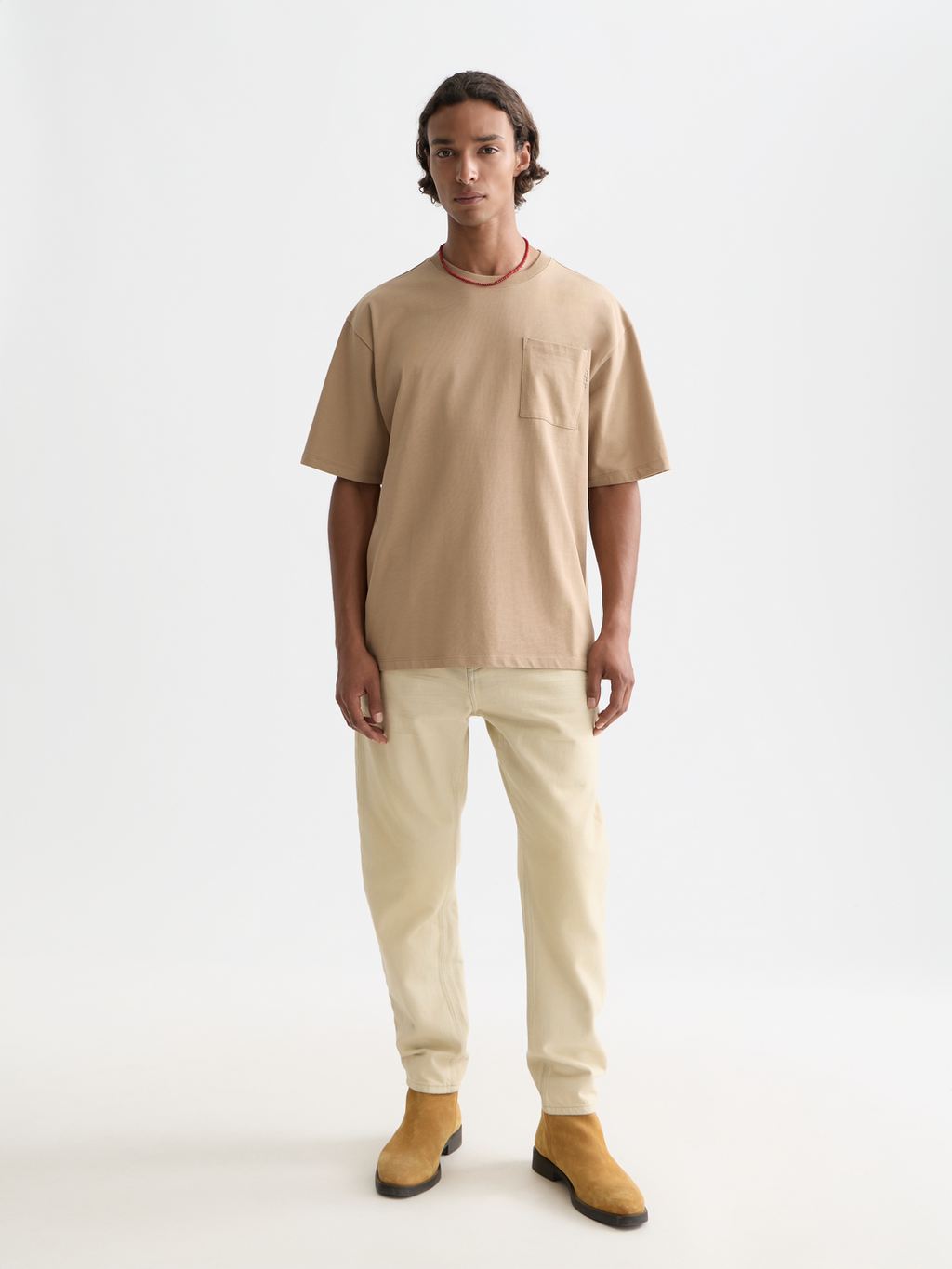 Seasonal Essentials 3 crosses pocket loose T-shirt