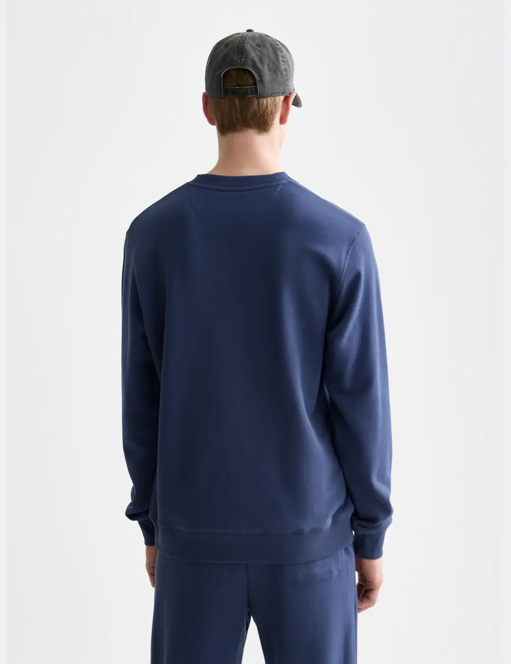 Seasonal Core Logo Badge Regular-fit Sweat-shirt back view showing fit and finish by Scotch & Soda