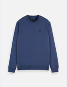 Seasonal Core Logo Badge Regular-fit Sweat-shirt front view showing fit and finish by Scotch & Soda