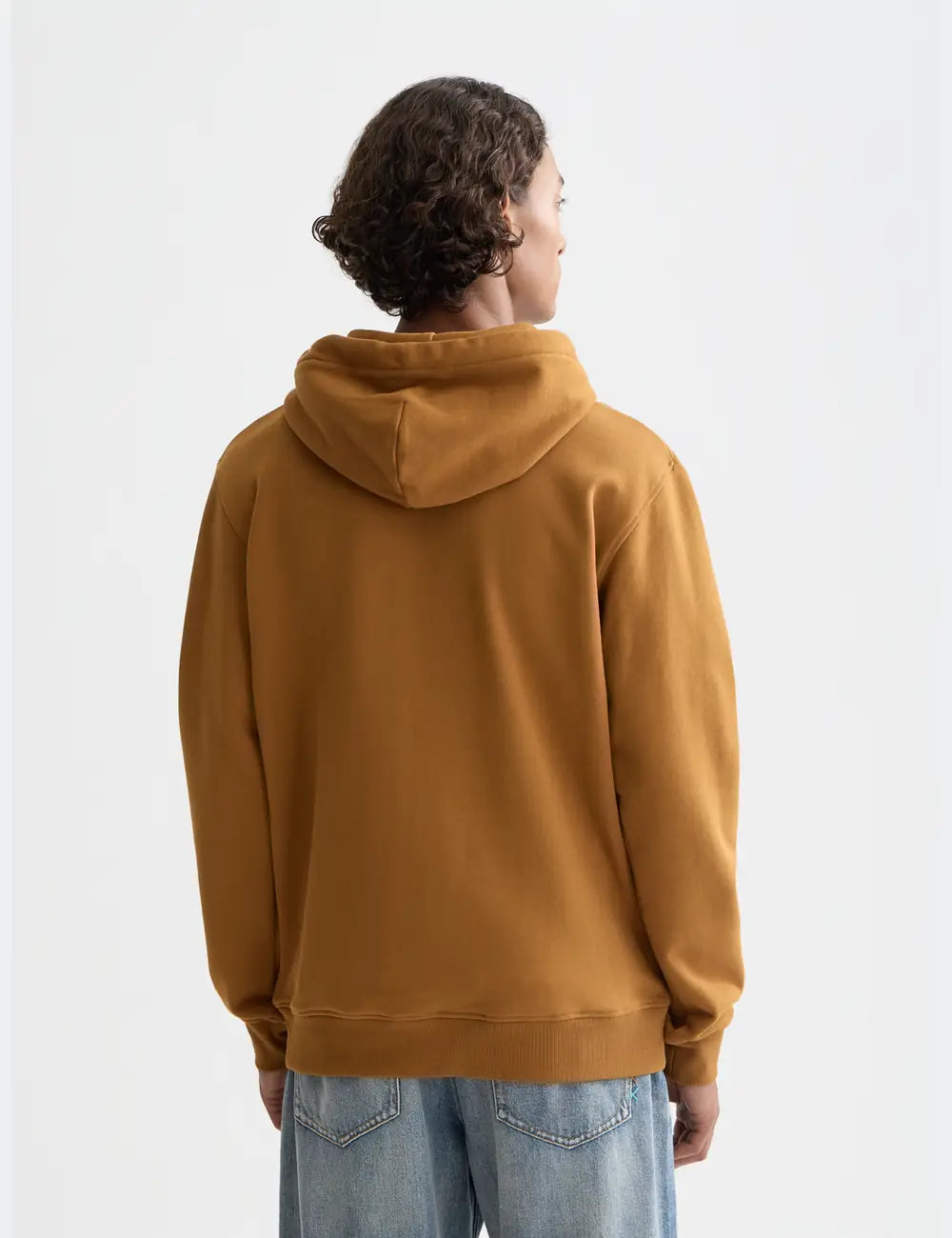 Seasonal Core Logo Badge Regular-fit Hoodie back view showing fit and finish by Scotch & Soda