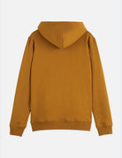 Seasonal Core Logo Badge Regular-fit Hoodie flat lay showing product details by Scotch & Soda