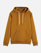 Seasonal Core Logo Badge Regular-fit Hoodie front view showing fit and finish by Scotch & Soda