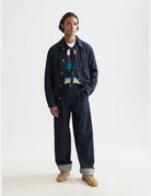 Seasonal Loose Fit Denim Chino front view showing fit and finish by Scotch & Soda