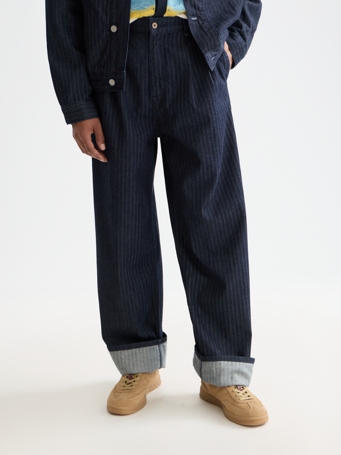 Seasonal loose denim chino