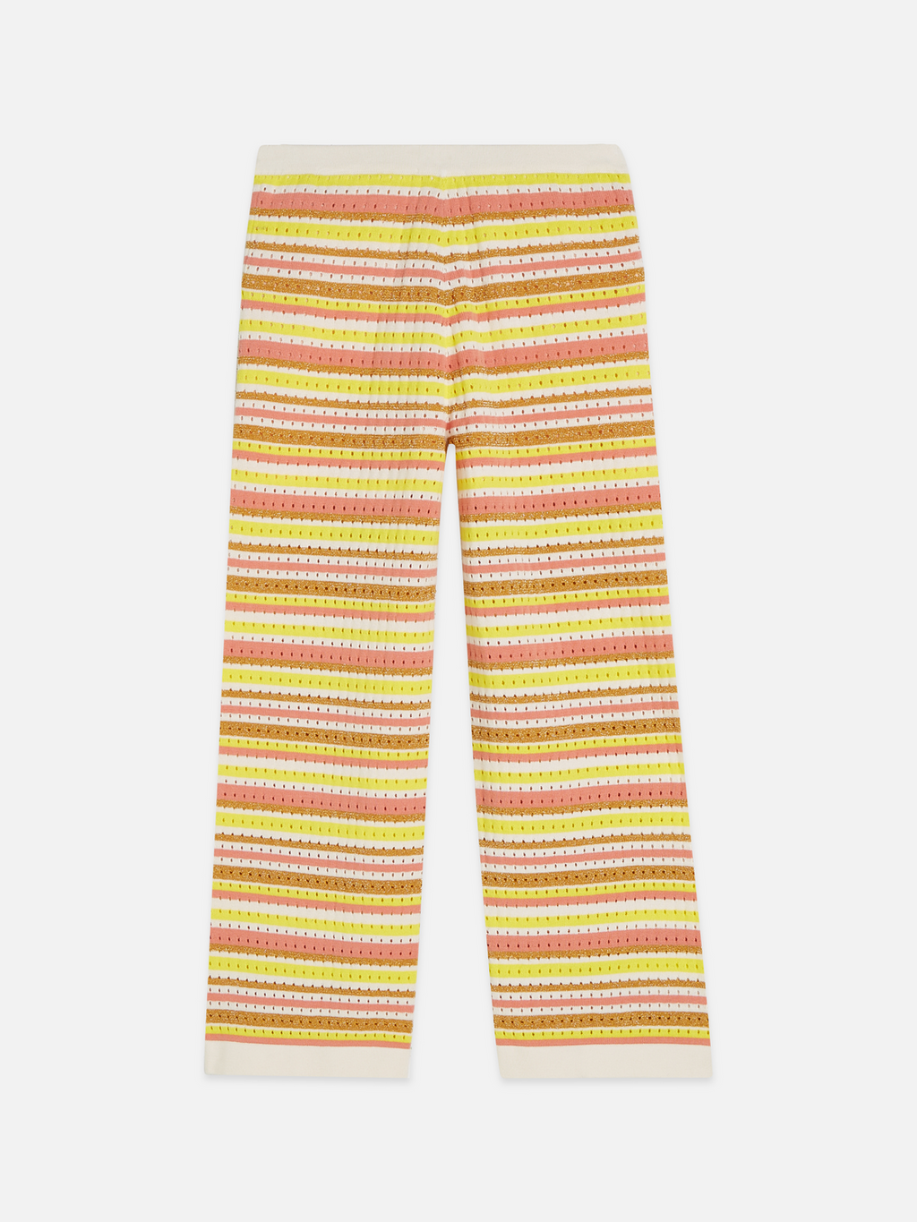 Girls stripe knitted sweatpants