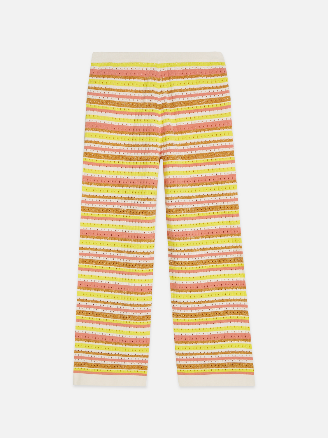 Girls stripe knitted sweatpants