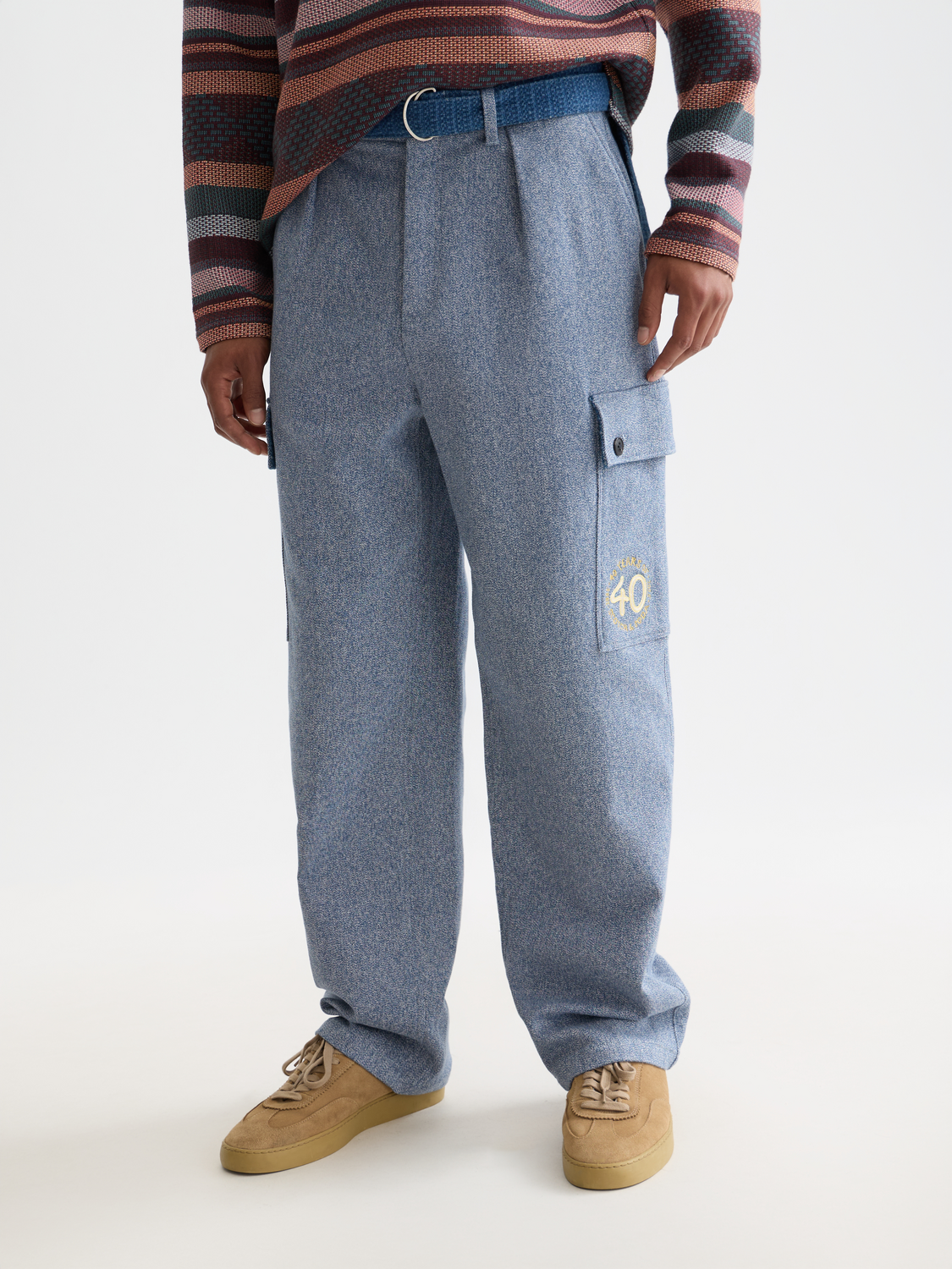 40th Anniversary Melange Loose Straight Cargo Pant