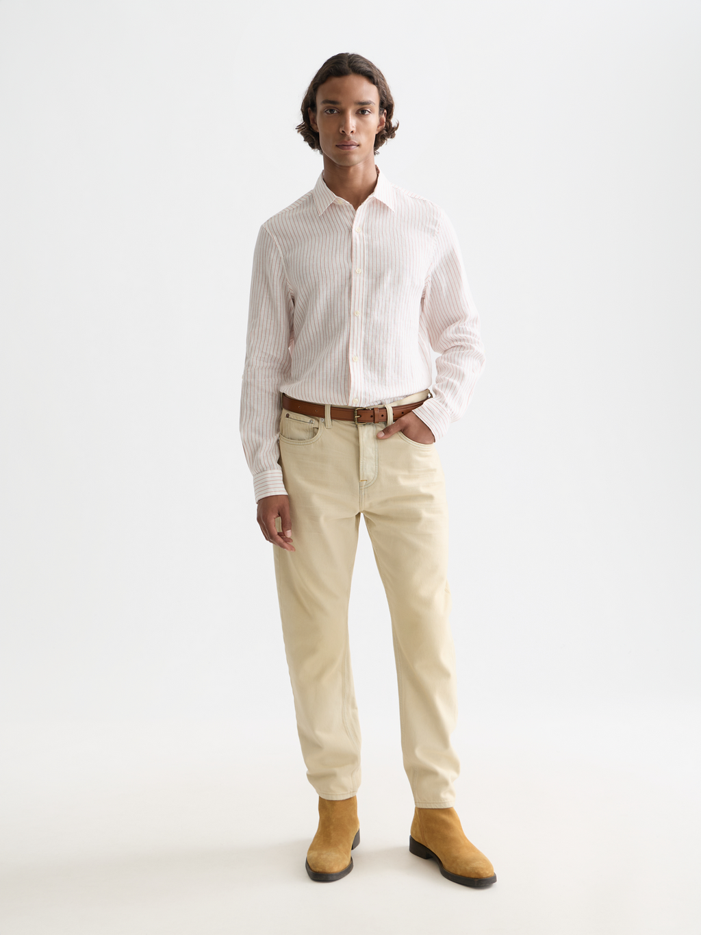 Striped linen shirt