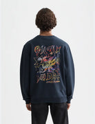 Front And Back Artwork Regular-fit Sweat-shirt back view showing fit and finish by Scotch & Soda