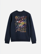 Front And Back Artwork Regular-fit Sweat-shirt flat lay showing product details by Scotch & Soda