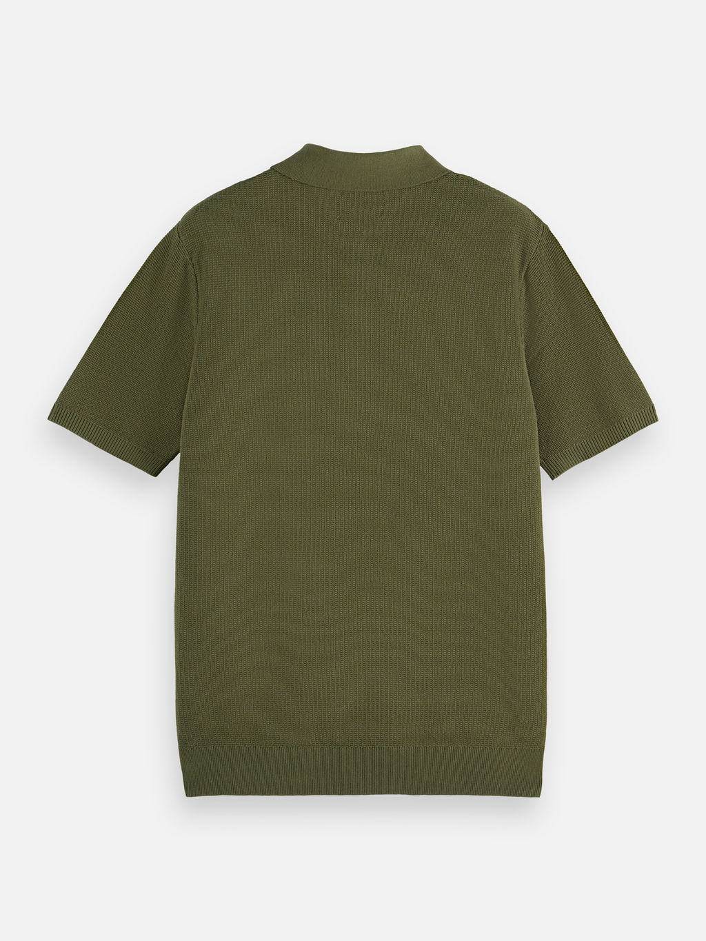Essentials Structured knitted regular-fit polo