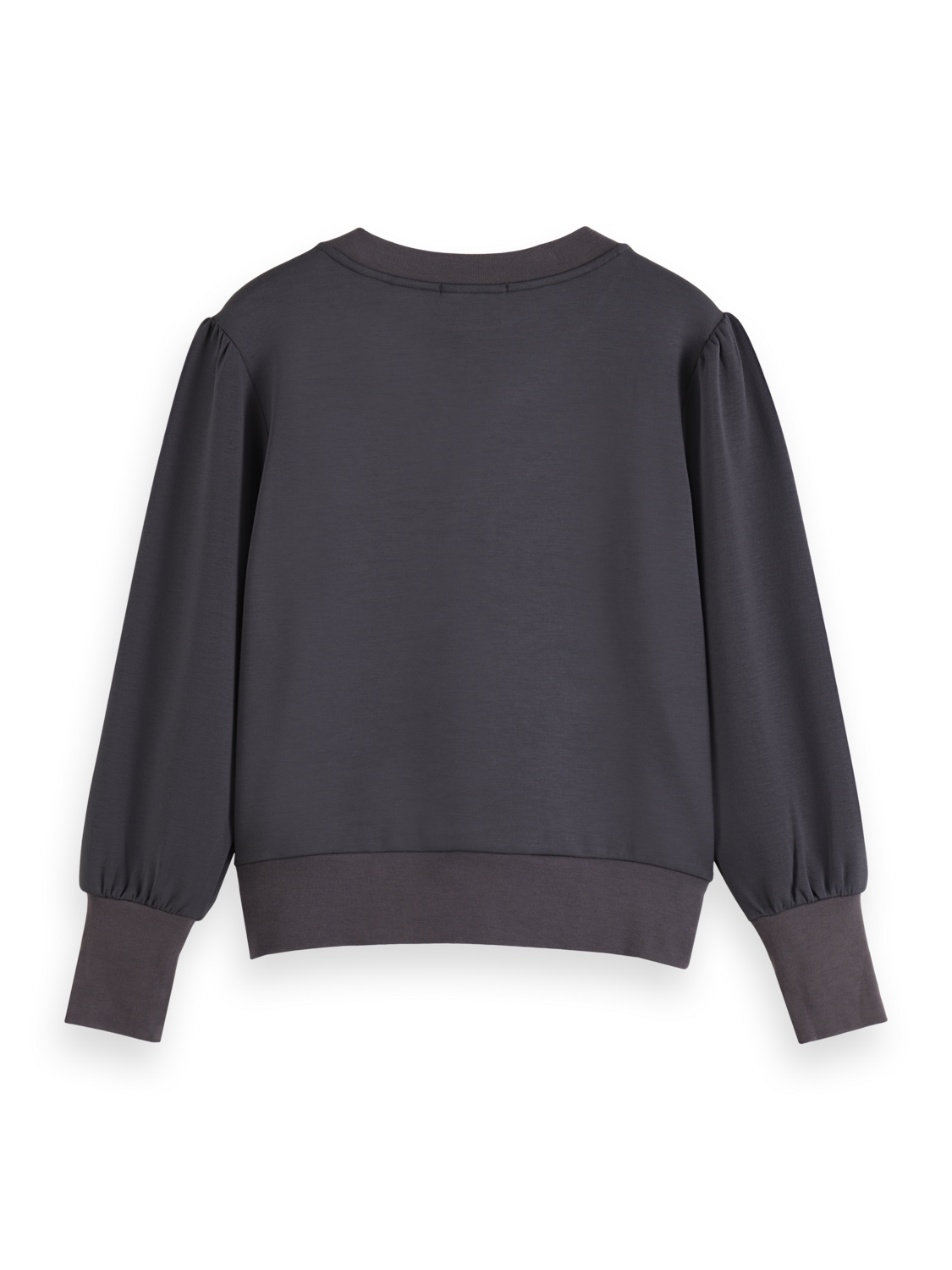RUCHED YOKE SEAM MODAL SWEATSHIRT