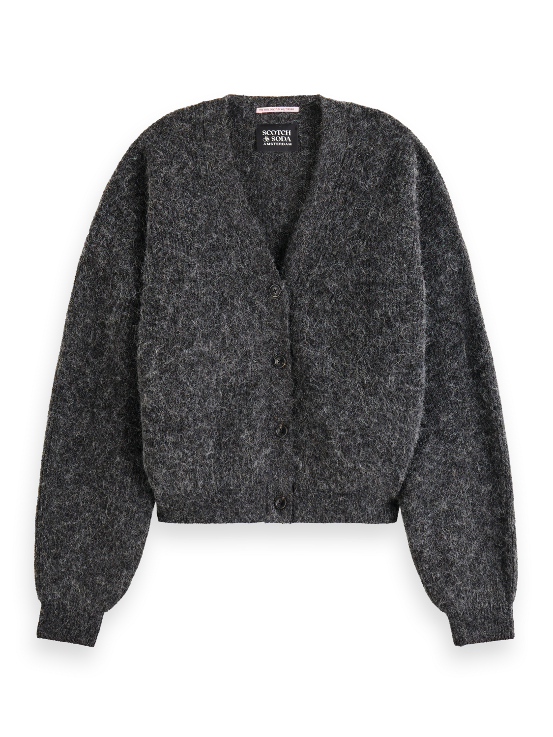 Essentials fuzzy relaxed cardigan