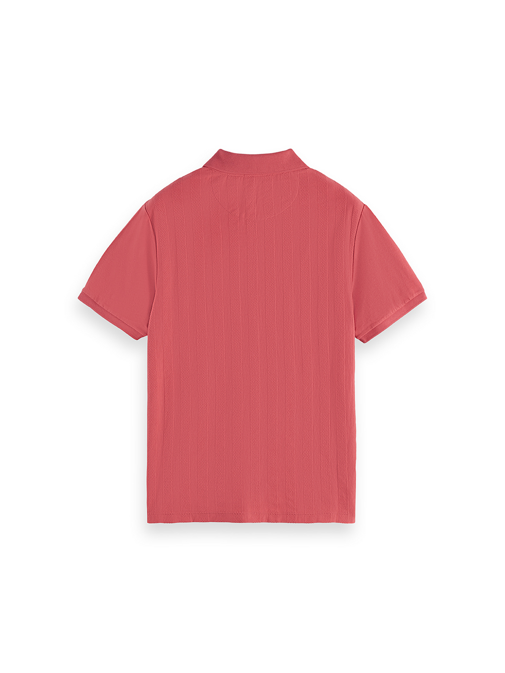 MENS POPCORN PIQUE ZIP POLO