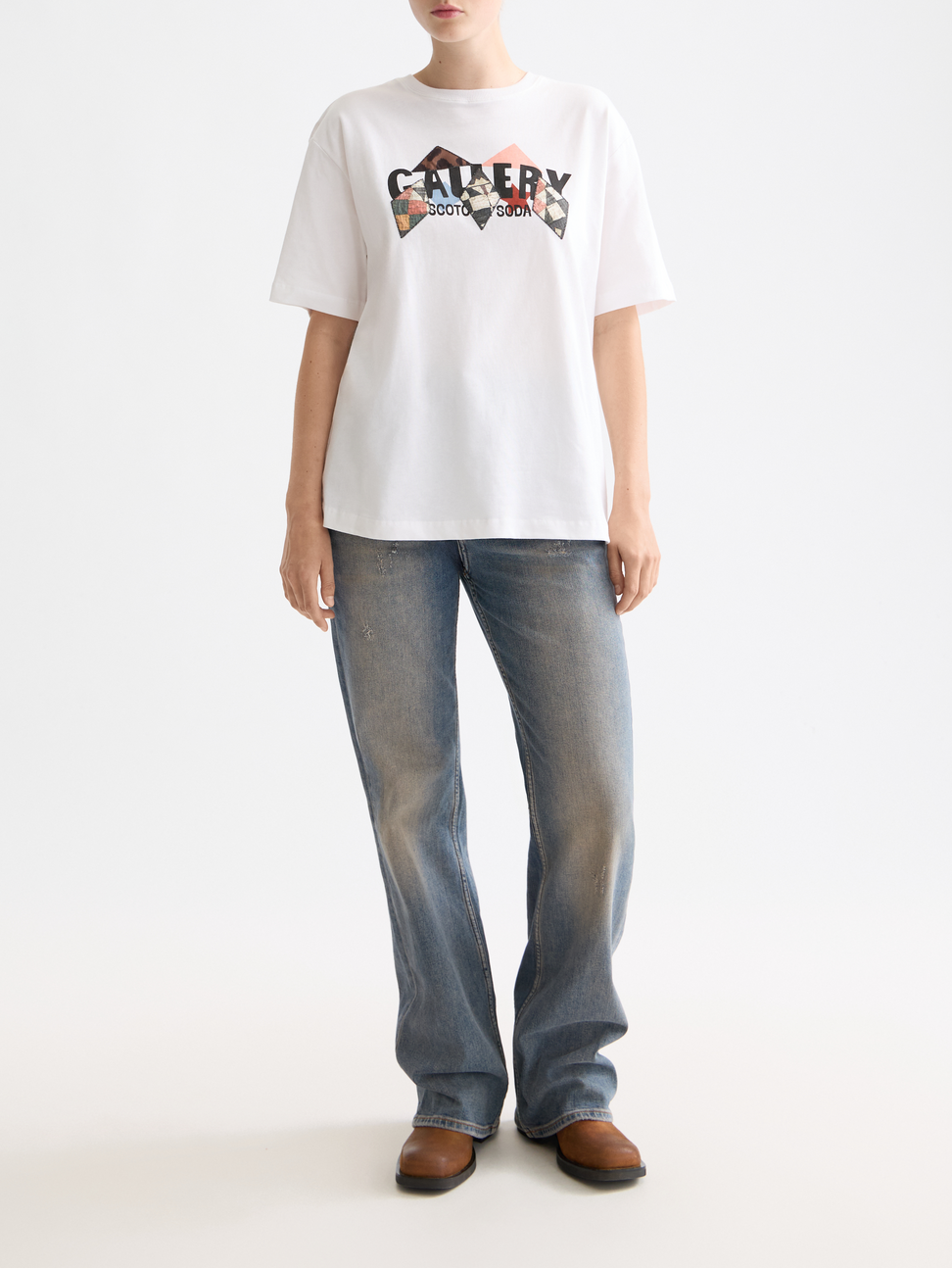 Elevated artwork loose T-shirt