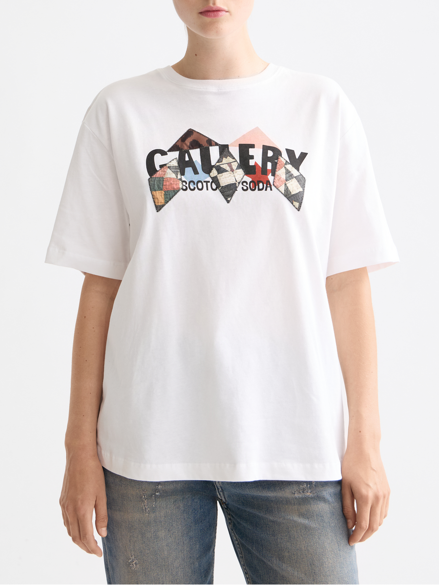 Elevated artwork loose T-shirt