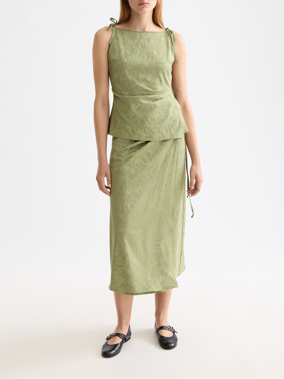 Draped wrap tank