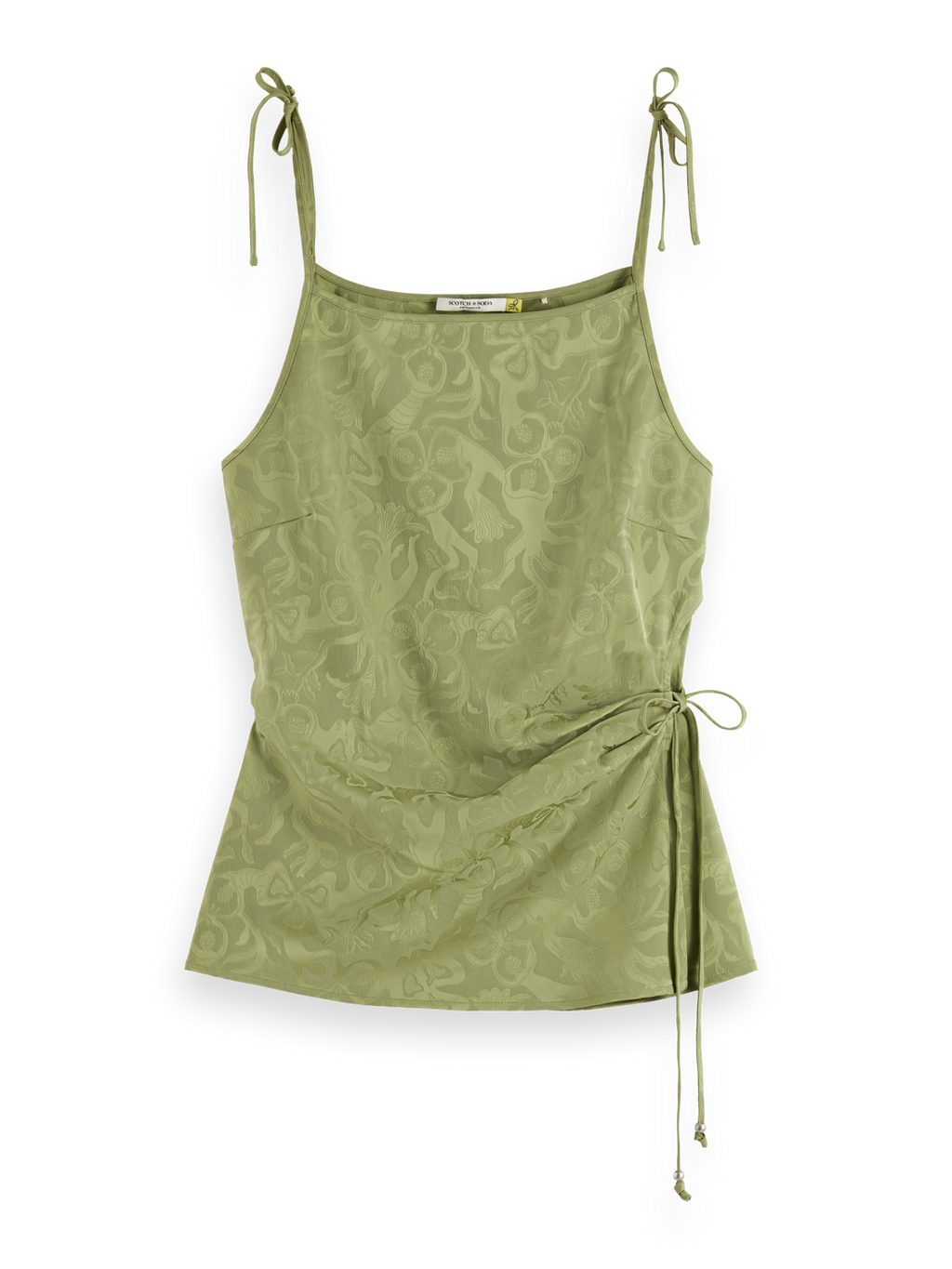 Draped wrap tank