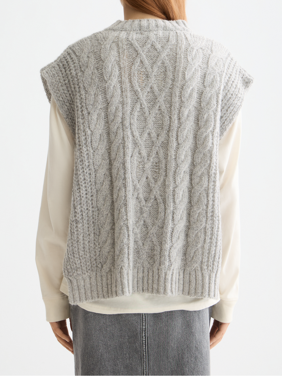 Cable stitch spencer