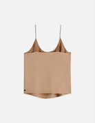 Singlet Woven Front Jersey Back Tank flat lay showing product details by Scotch & Soda