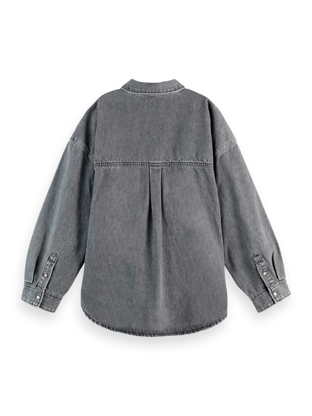 Washed denim overshirt