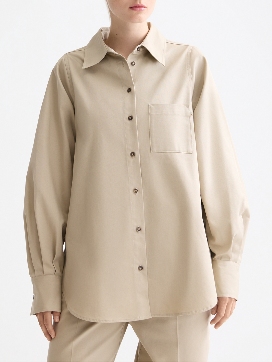 Contrast stitch shirt