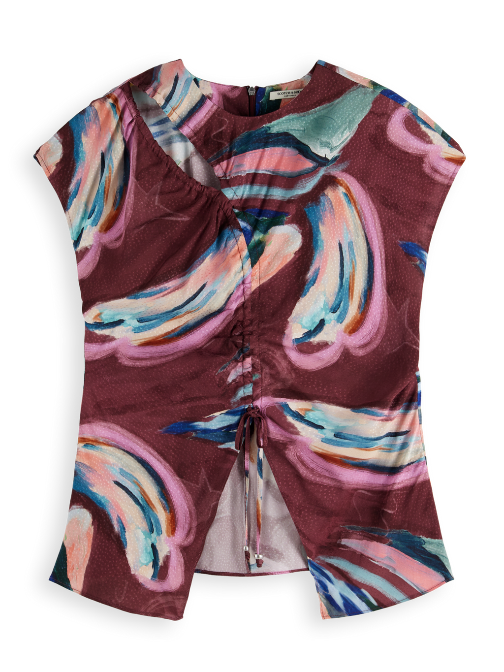 Draw string keyhole top