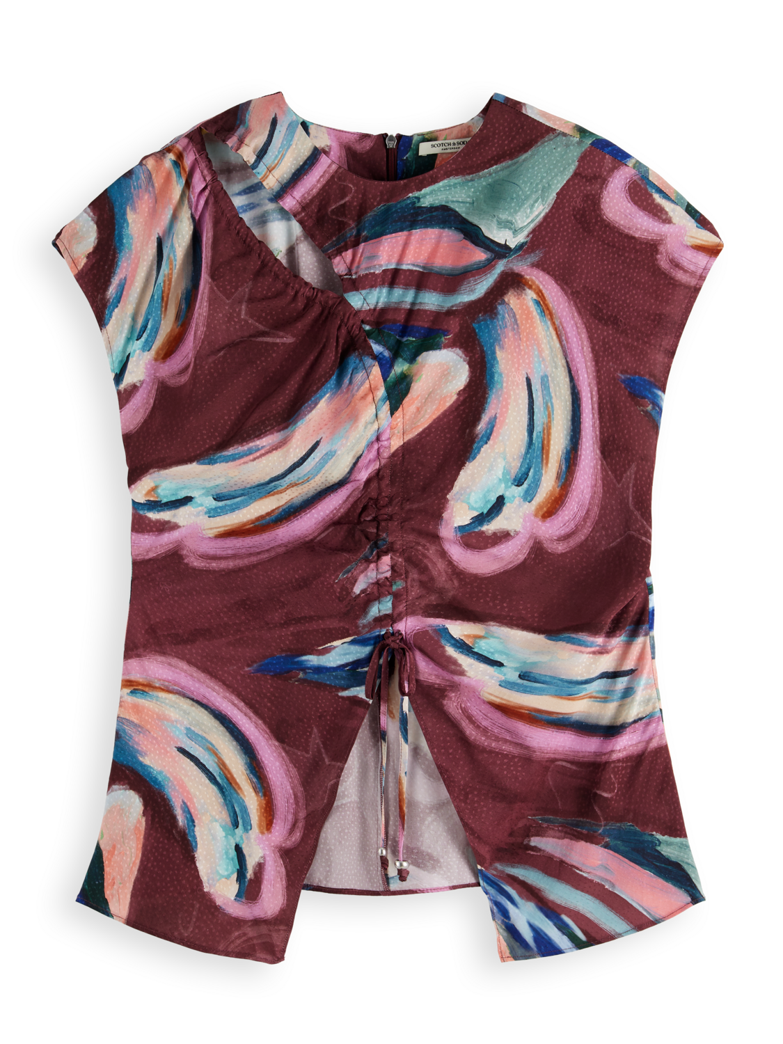 Draw string keyhole top