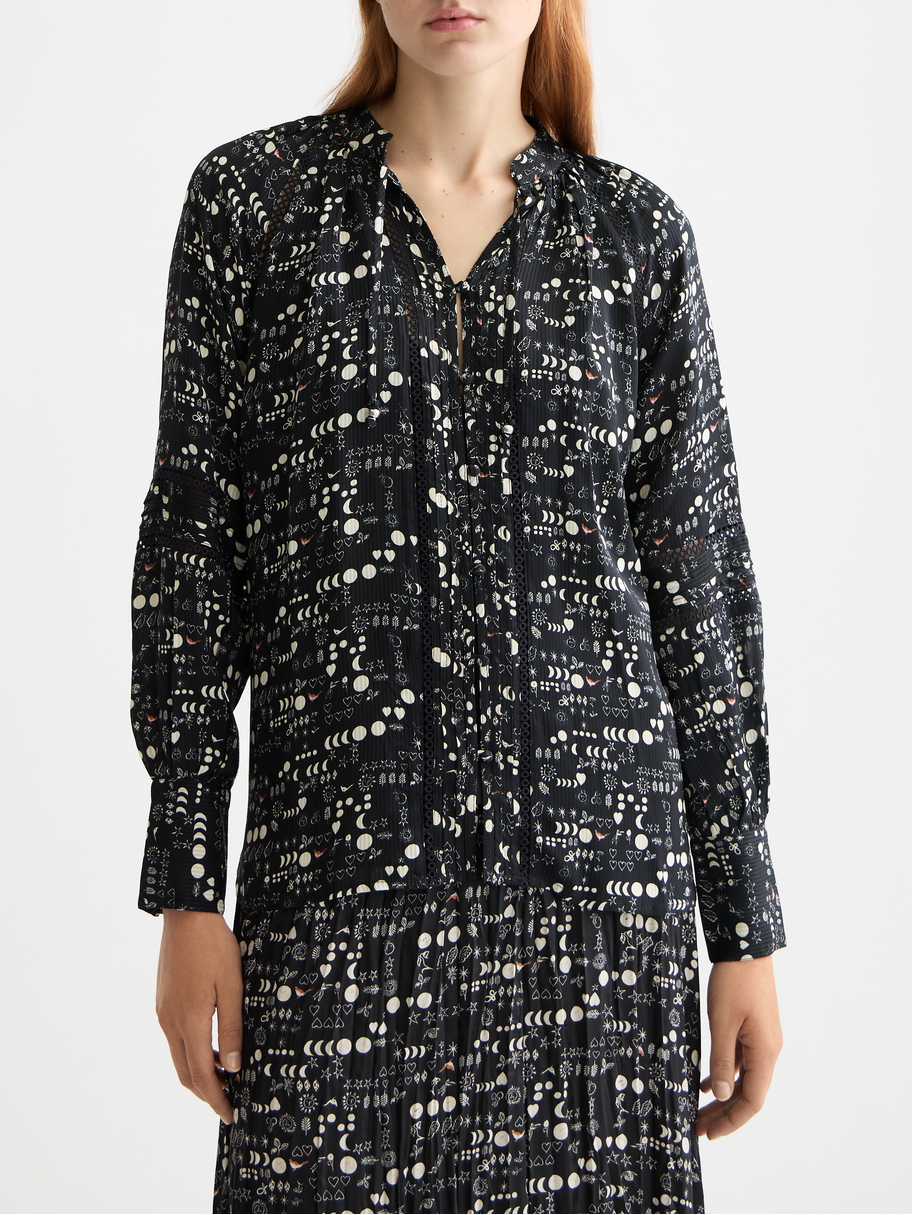 Lace detail blouse