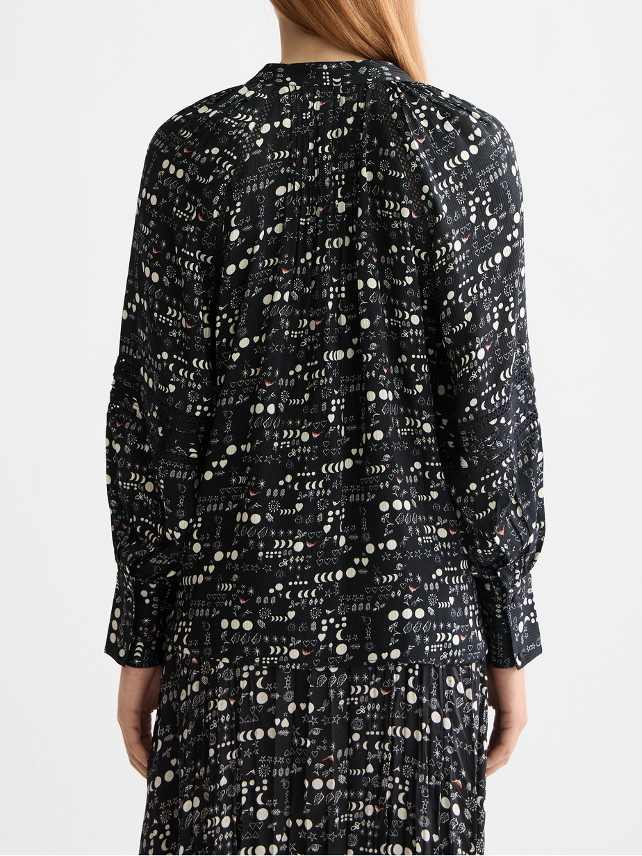 Lace detail blouse