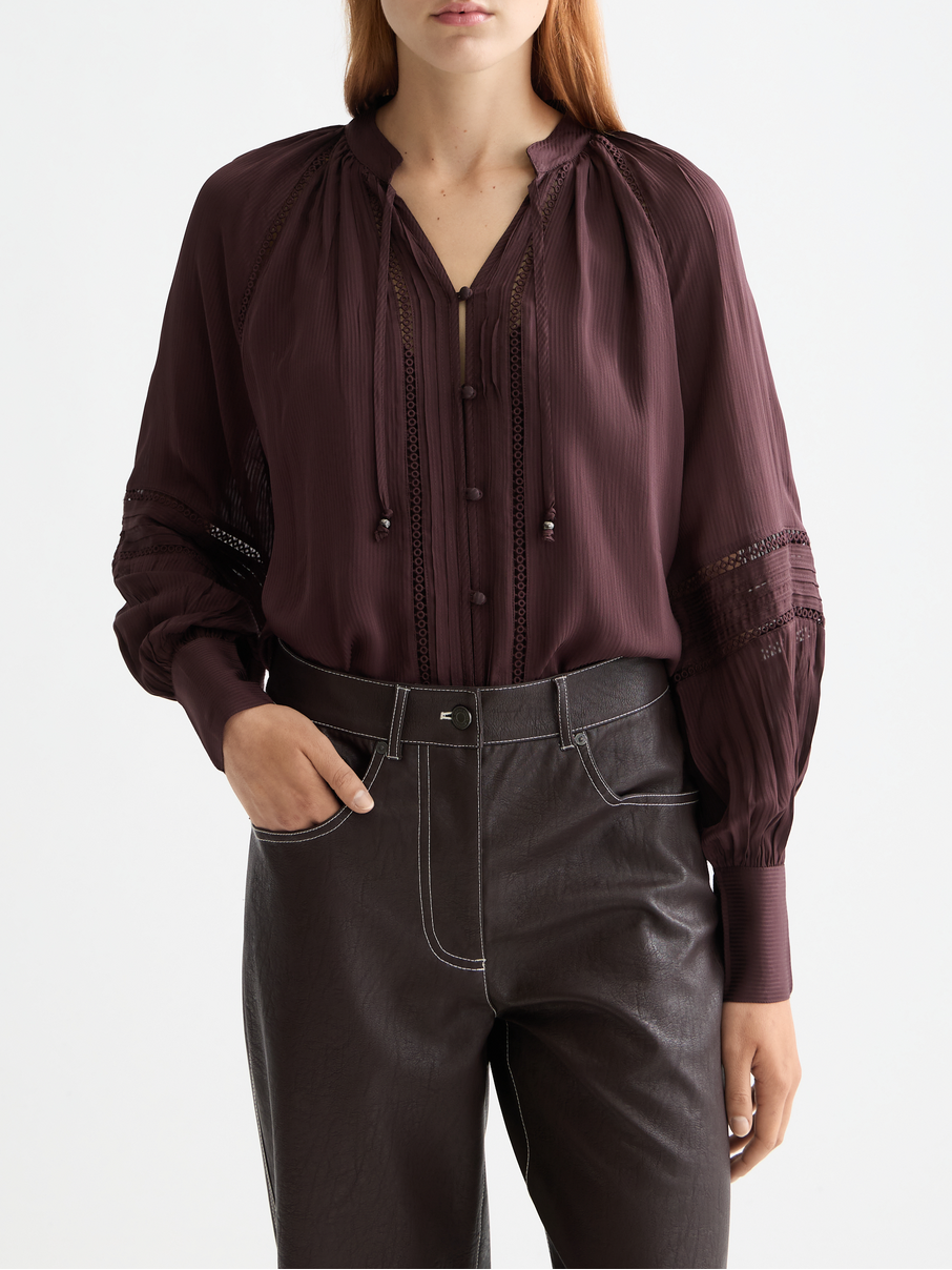 Lace detail blouse